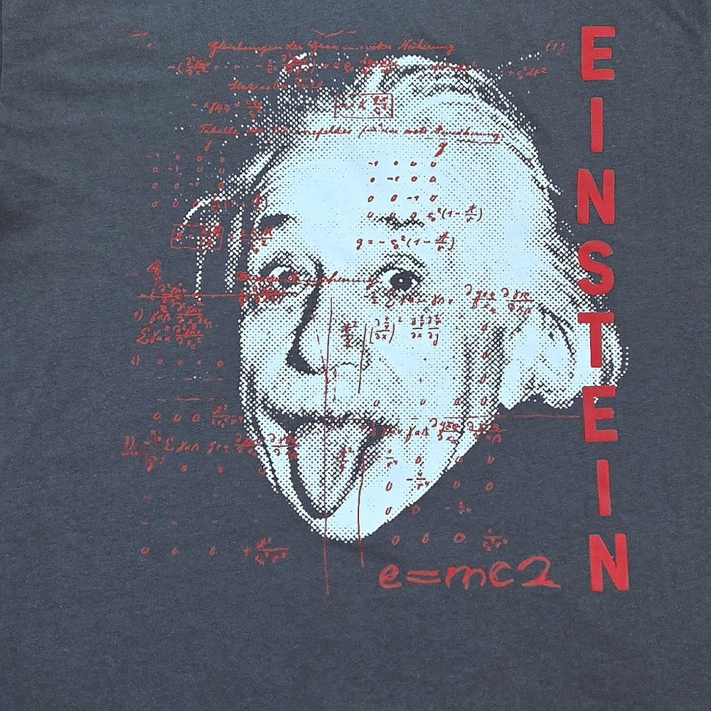 Einstein Notations Over Face Graphic Tee👕 - NWOT - Picture 8 of 10